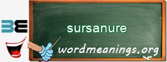 WordMeaning blackboard for sursanure